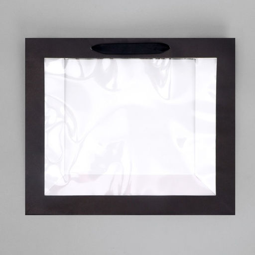 Пакет крафтовый с пластиковым окном Burn to be wild, 31 х 26 х 11 см - Дарите счастье фото 11