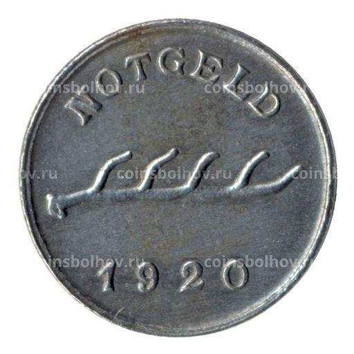 Монета 2 пфеннига 1920 года Германия Нотгельд (Мергентхайм)