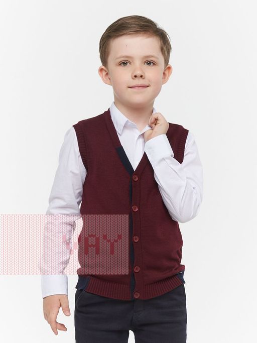 Жилет для мальчиков 203-7011 - Vay kids школа фото 2
