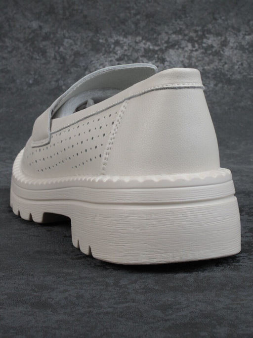 03-YD10-1D LT. BEIGE Лоферы женские (натуральная кожа)