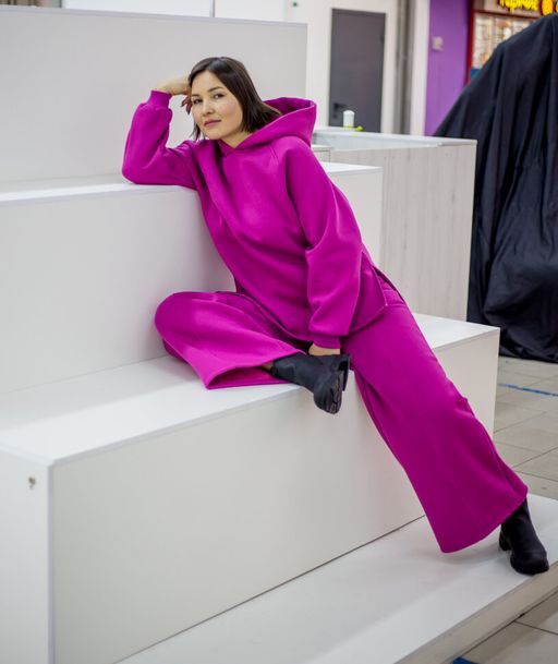 507 Костюм с толстовкой, начес, блюстоун - Knitka wear фото 8