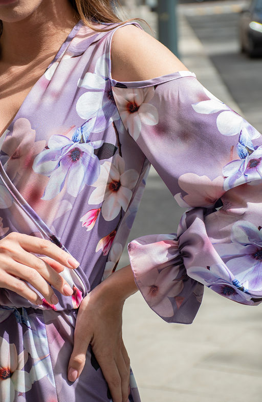 Романтичное платье сиреневый - Donna saggia фото 4