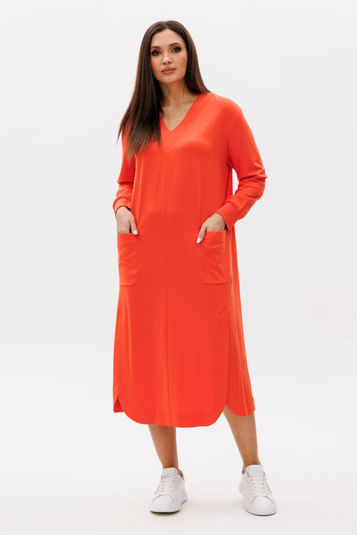 Платье Fantazia Mod 4707 мандариновый фото 3