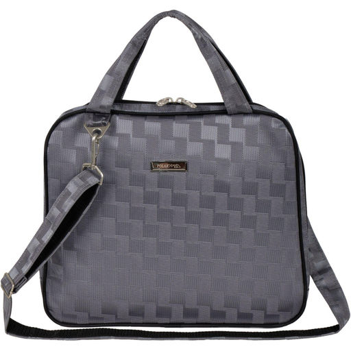 Сумка-Папка малая П7118 Серый Шашечки