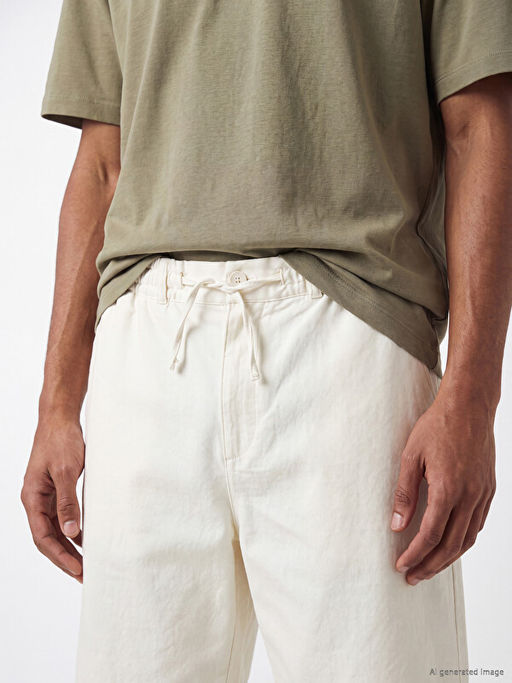 Regular Fit Gabardin Erkek ?ort - Waikiki фото 3
