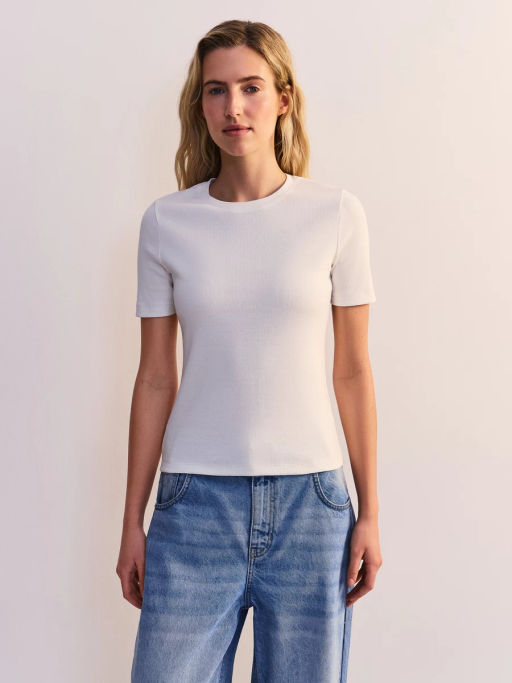 Футболка облегающего кроя из хлопка SLIM0726-1 / Zarina