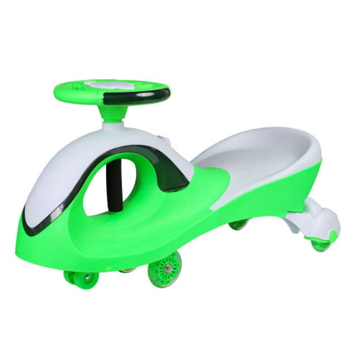 Толокар COMIRON QT-8098/светящиеся полиуретановые колеса 90 мм/ Зеленый/уп4 - ГалеонТрейд фото 2