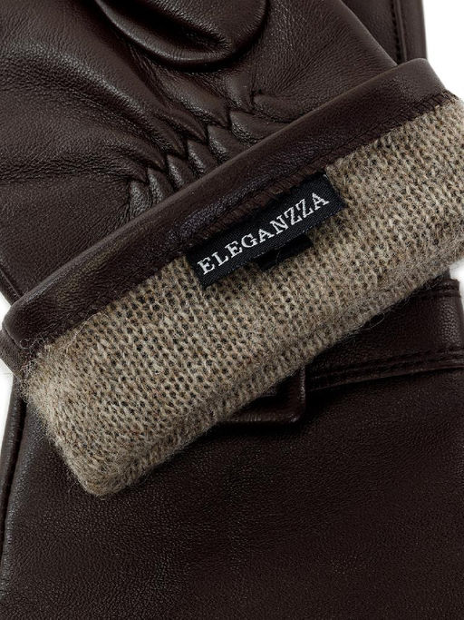 Перчатки женские 100% ш IS8596 d.brown - Eleganzza фото 4