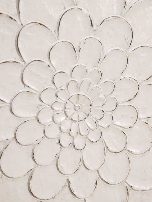 Панно «Цветок», 60×60×1 см, МДФ, белое