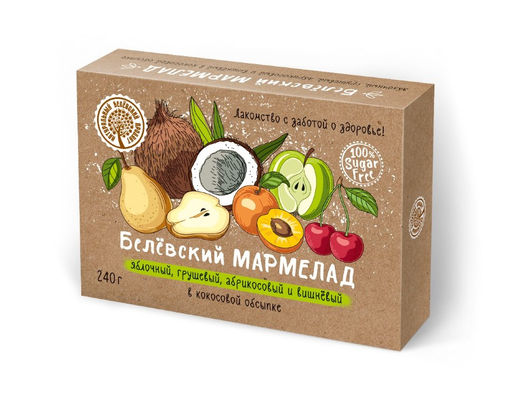 Мармелад белевский на фруктозе 240г
