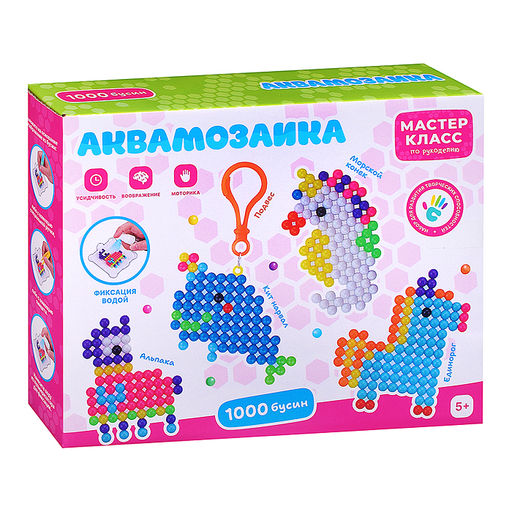 Мозаика-аква "Единорожка" в коробке
