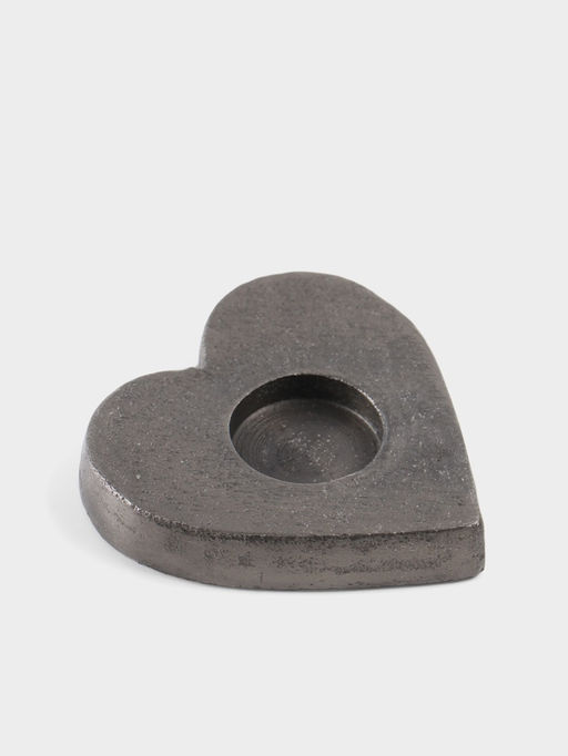 Подсвечник для чайной свечи Сердце, 11?12?2 см, алюминий