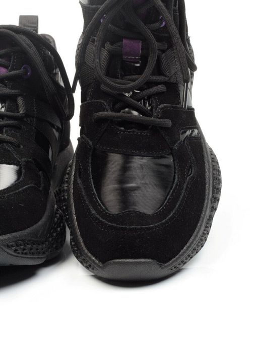 01-CSJ33-2 VIOLET/BLACK Ботинки спортивные демисезонные женские (натуральная замша, байка) - Фабричный китай фото 16
