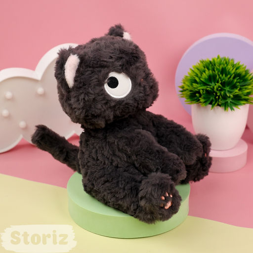 Мягкая игрушка "Curly Cat" черный, 23см