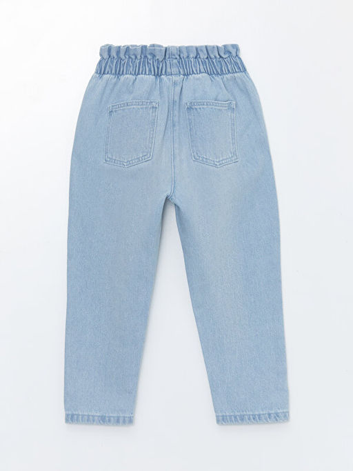 Beli Lastikli Basic K?z Bebek Jean Pantolon
