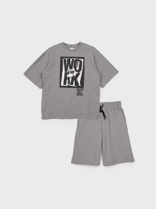 12511125 Комплект для мальчиков: фуфайка (футболка), шорты