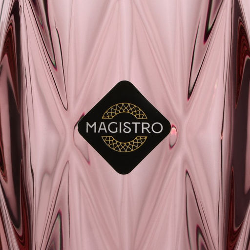 Бокалы для шампанского Magistro «Круиз», 160 мл, 7×20 см, стекло, набор 2 шт., розовые