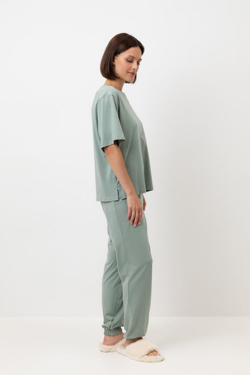 Е 20151/сухой зеленый пижама жен