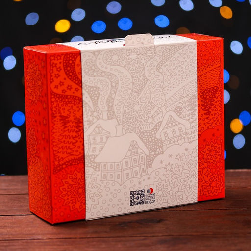 Цена за 5 шт. Подарочная коробка Подарочная с обечайкой Три медведя, 18,5 х 16 х 5,8 см - Simaland фото 8