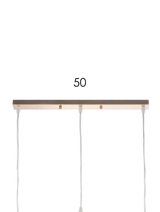 Светильник подвесной ЭкономСвет 10298/3GD, 3×40 Вт, E27, 61×15×18×70 см, золотой, янтарный