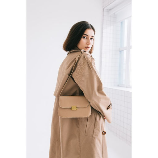 Сумка-мессенджер на клапане, цвет бежевый - Simaland фото 8