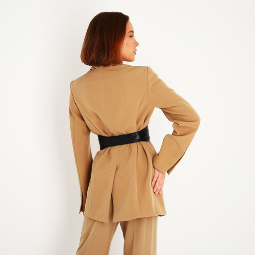 Пояс-кушак, ширина 8.5 см, цвет чёрный - Simaland фото 2