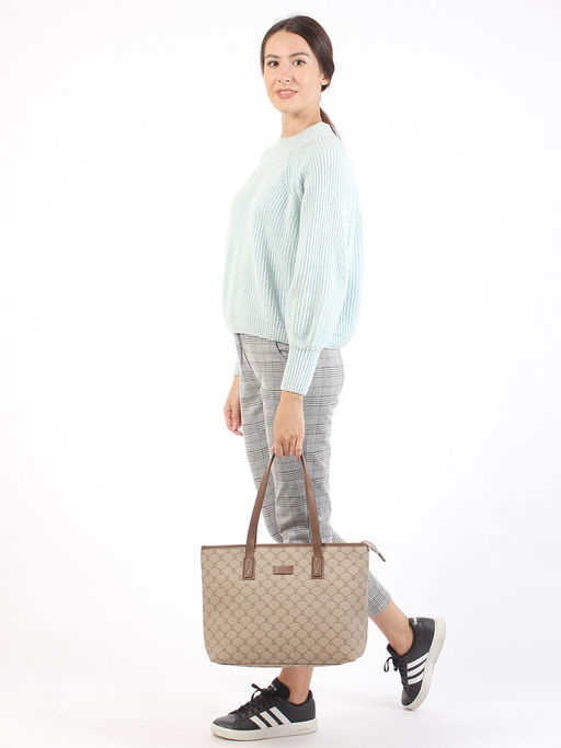 LACCOMA сумка A567-фигурки коричневый эко кожа  фото 2