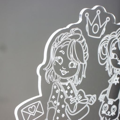 Светильник 3D RISALUX Подружки, LED-ночник, RGB, от сети  фото 7