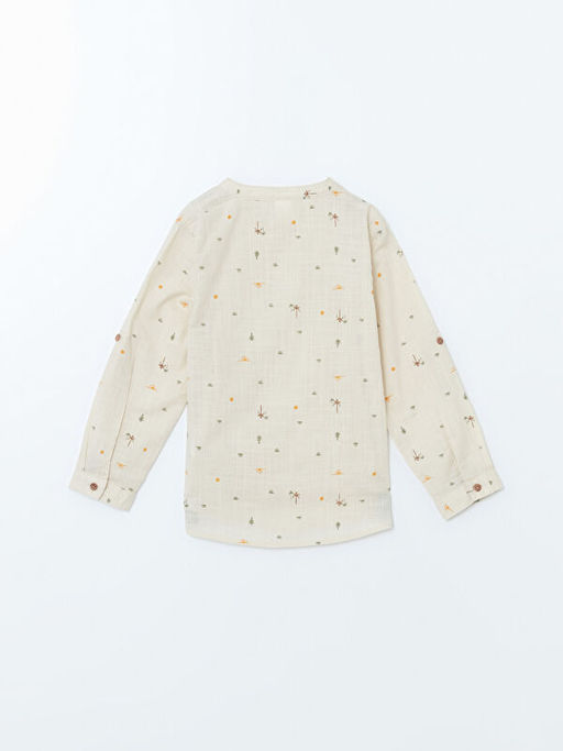 Hakim Yaka Bask?l? Erkek ?ocuk G?mlek