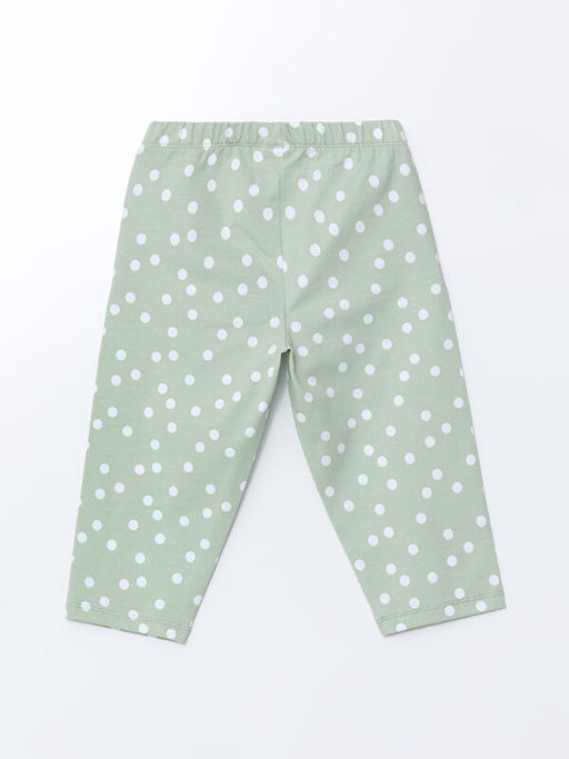 Beli Lastikli Puantiyeli K?z ?ocuk Tayt