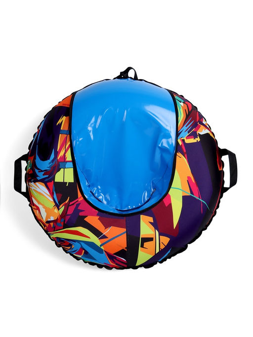 Тюбинг – ватрушка Art, диаметр чехла 83 см, разноцветная