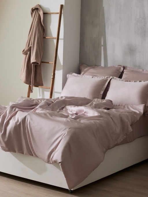 Простыня 1.5 спальная SL Home Tencel, 160235 см, пудра, тенсель - Sima-land home фото 7