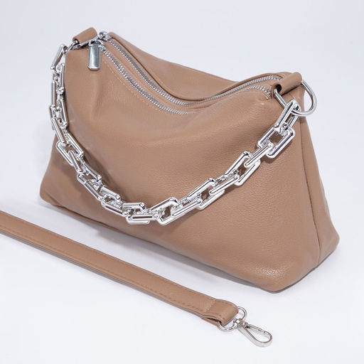 Сумка кросс-боди на молнии, цвет бежевый - Simaland фото 6