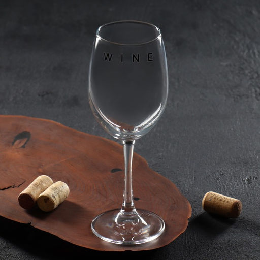 Бокал для вина с надписью Wine, 360 мл