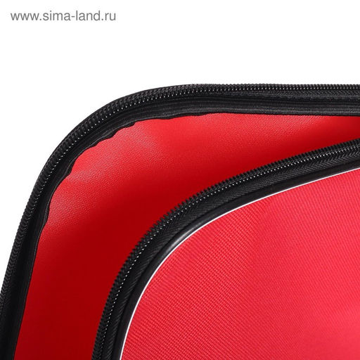 Папка для чертежей и рисунков А3, 470×350×20 мм, с ручками, текстильная, Calligrata Стандарт, Красная, плотность 600D