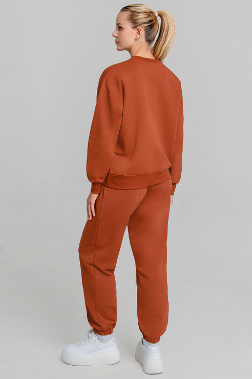 Арт. 2358 Костюм с брюками женский 44-52 (5 шт) Цвет:верх- кэмел, низ- кэмел - Калинка фото 11