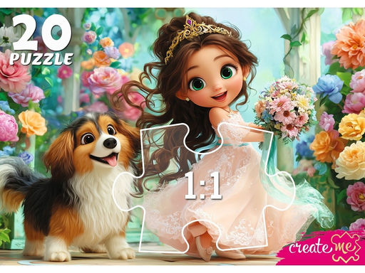 MAXI-пазлы "Принцесса с собачкой" (УК20-2388) 20 элементов