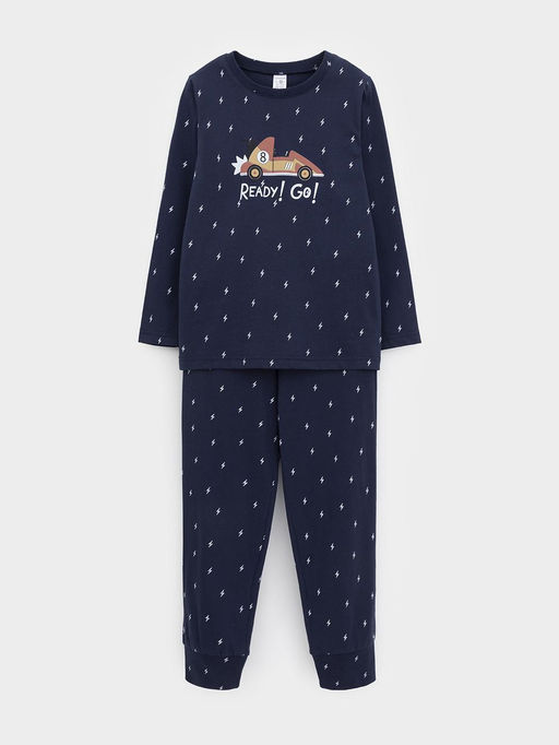 К 1637/синий 1410 Н032 пижама дет