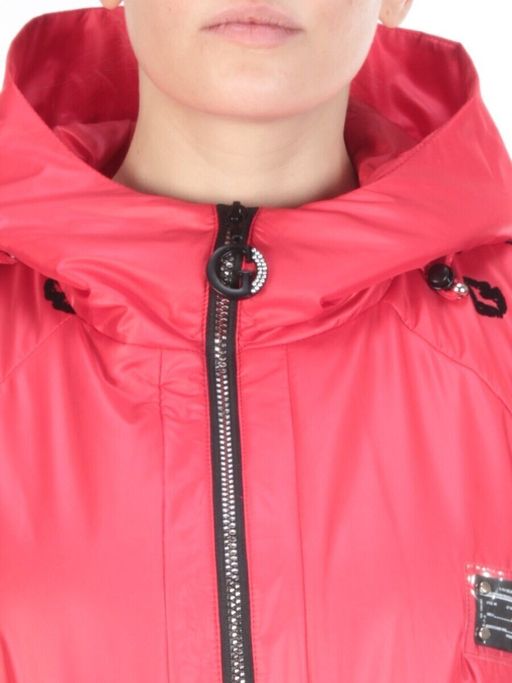 ZW-2166-C RED Куртка демисезонная женская BLACK LEOPARD (100 гр.синтепона)