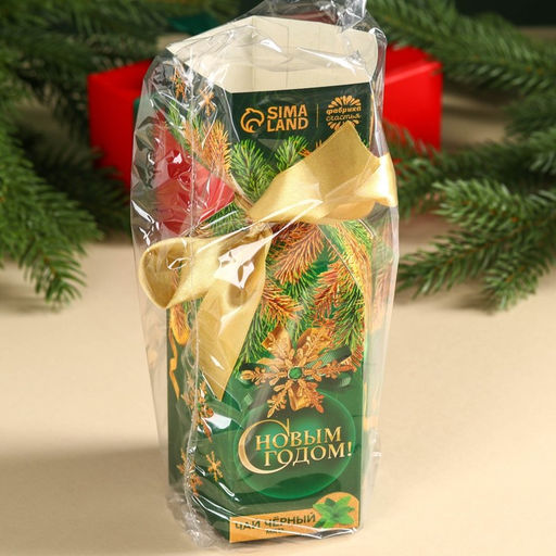 Чай чёрный С Новым годом с мятой, в коробке конфете. 100 г. - Фабрика счастья фото 12