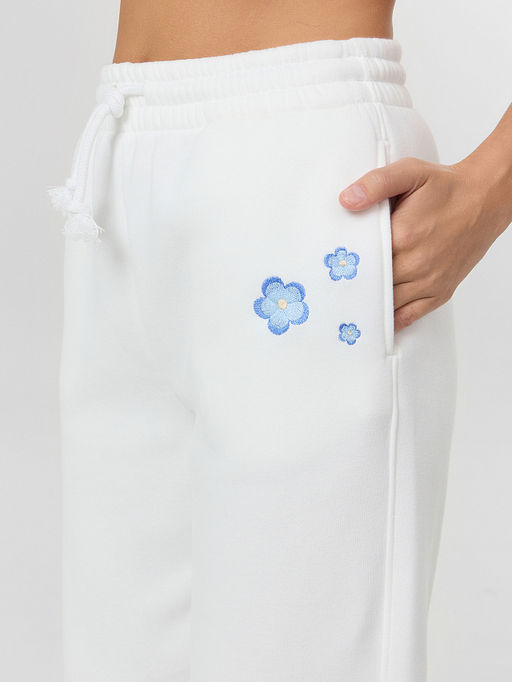 Брюки женские белые с печатью - Mark formelle фото 3