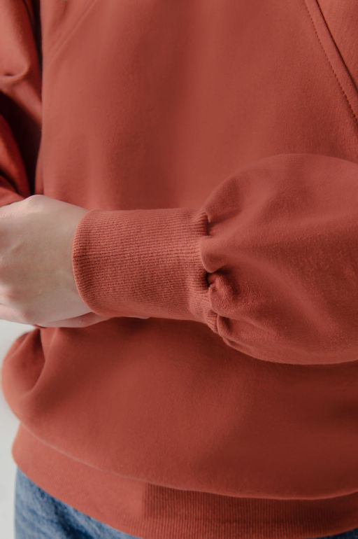 Арт. 15118 Свитшот женский с горлом one size (42-50) Цвет:терракотовый - Калинка фото 5
