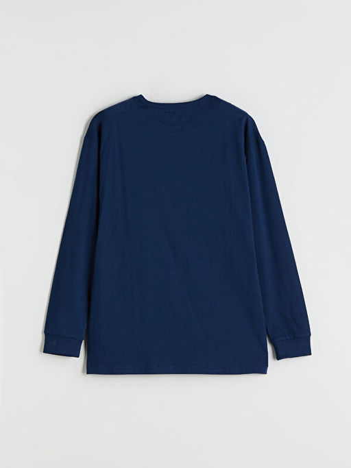 Bisiklet Yaka Bask?l? Erkek ?ocuk Pijama ?st