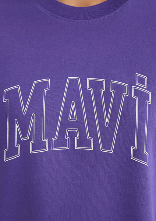 Mavi Logo Bask?l? Mor Tisort  фото 6