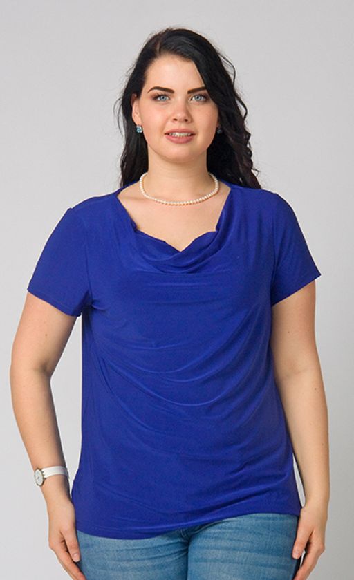 2706/8 блуза Из тонкого шелковистого трикотажа с пайетками цвета черный/серебро - Ckc collections фото 11