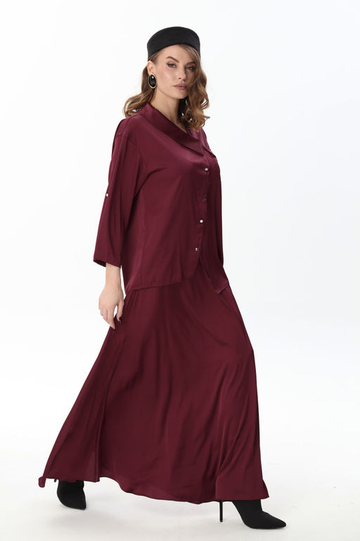 Юбка NIKVA н813-20 винный  фото 4