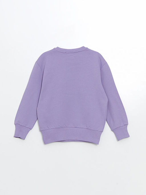 Bisiklet Yaka Bask?l? K?z Bebek Sweatshirt - Waikiki фото 2