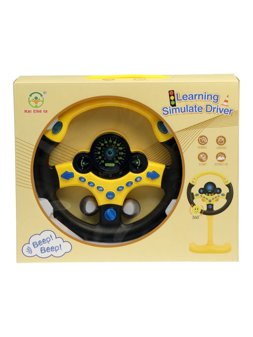 Руль музыкальный «Cупер водитель» с кронштейном, световые и звуковые эффекты