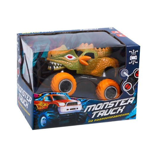 Джип радиоуправляемый DINO, работает от батареек, цвет жёлтый - Автоград фото 5