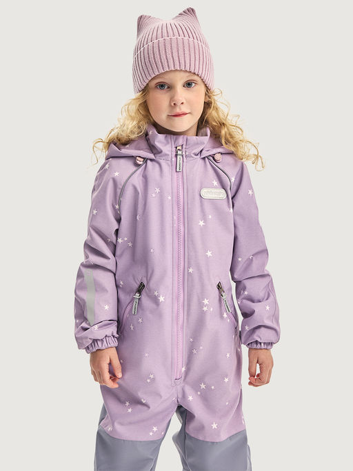 Комбинезон 8м0826 пудра/светло-серый